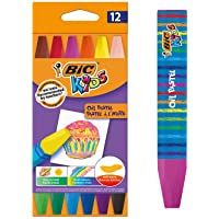 BIC Kids Oil Pastels Ceras Blandas - colores Surtidos- Blíster de 12 unidades